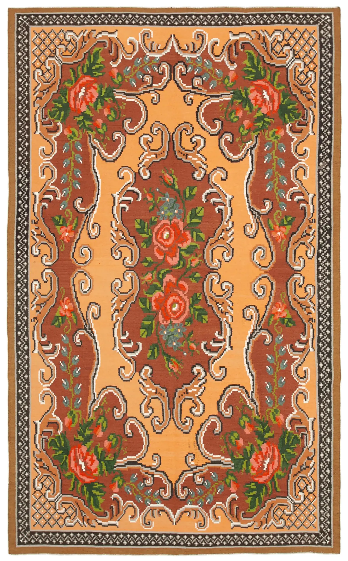 Rc_23417_1_Brown_Rose_Kilim_Rugs