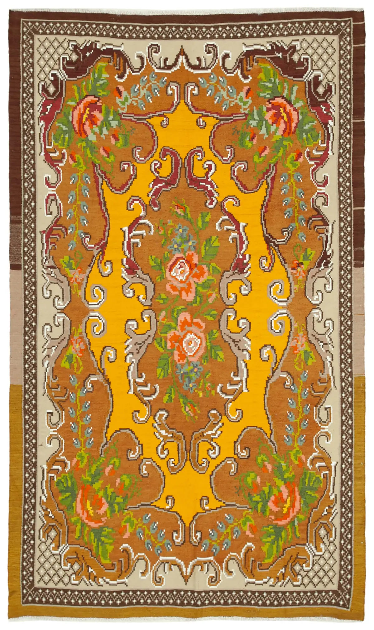 Rc_23424_1_Brown_Rose_Kilim_Rugs