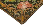 Moldovian Klasik Göbekli Siyah Pamuk Üzerine Yün El Dokuma Kilim-208x330 - Görsel 4