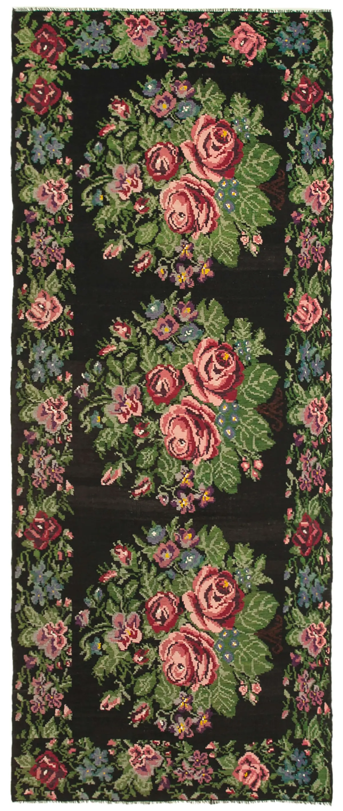 Rc_23445_1_Black_Rose_Kilim_Runner_Rugs