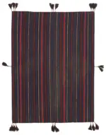 Anadolu Eskitme Mor Pamuk Üzerine Yün El Dokuma Kilim-156x210