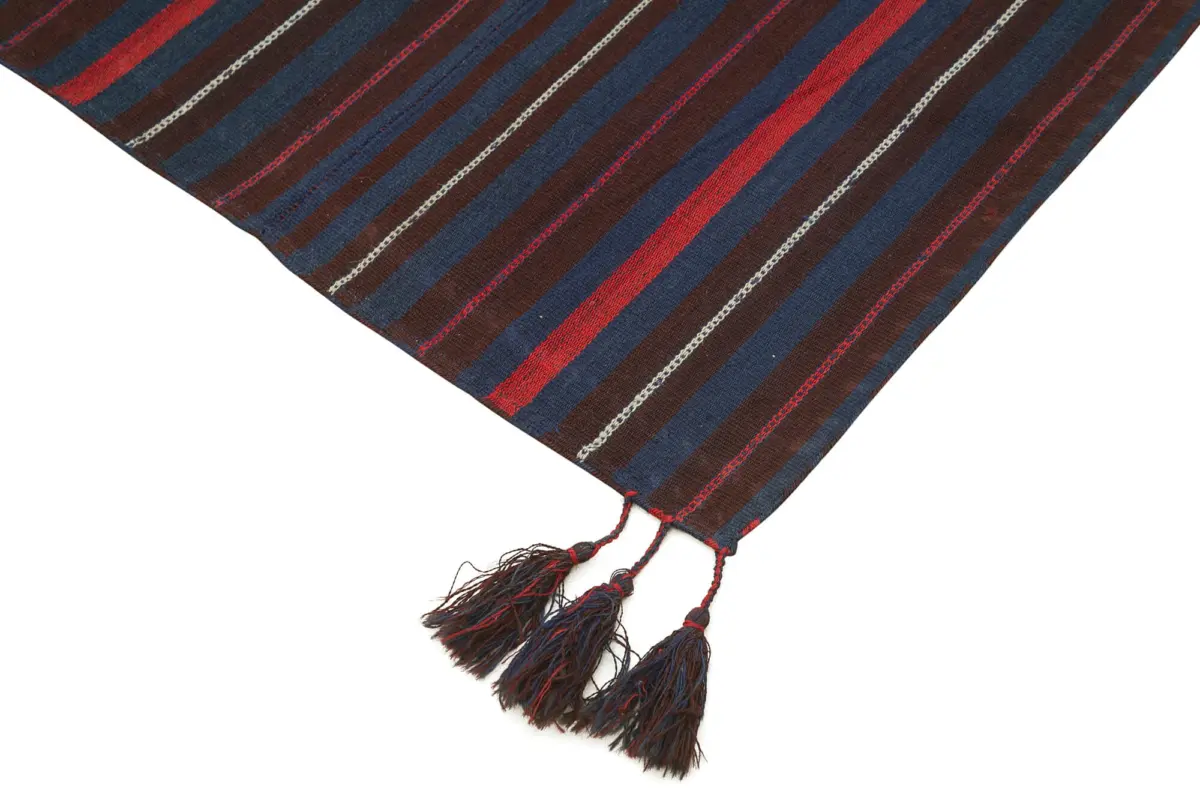 Anadolu Eskitme Mor Pamuk Üzerine Yün El Dokuma Kilim-156x210 - Görsel 4