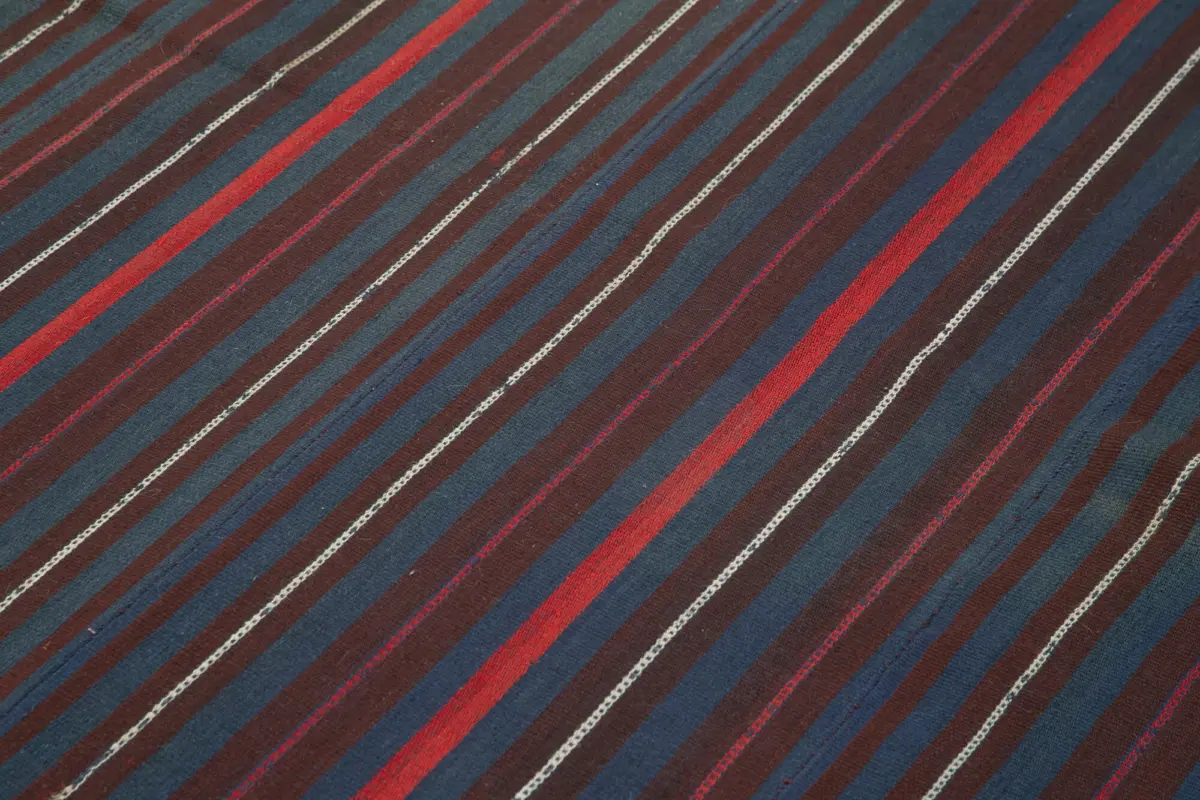 Anadolu Eskitme Mor Pamuk Üzerine Yün El Dokuma Kilim-156x210 - Görsel 5