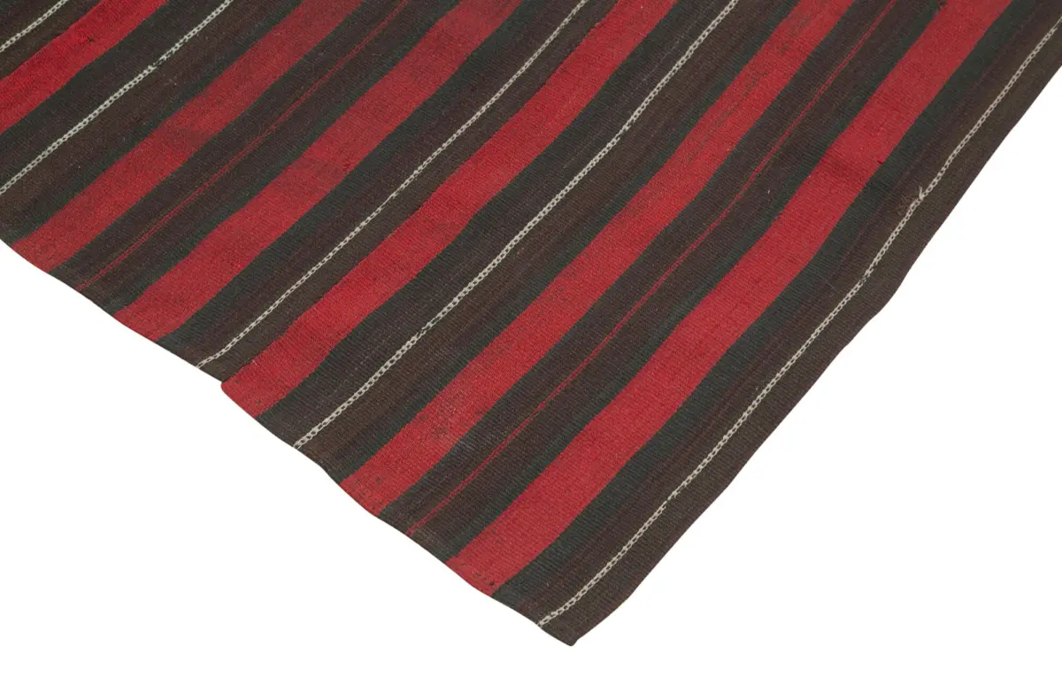 Anadolu Eskitme Mor Pamuk Üzerine Yün El Dokuma Kilim-139x197 - Görsel 4