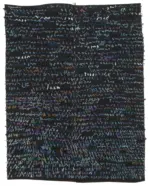 Anadolu Eskitme Mavi Pamuk Üzerine Yün El Dokuma Kilim-158x210