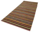 Anadolu Eskitme Multi Pamuk Üzerine Yün El Dokuma Kilim-131x345 - Görsel 3