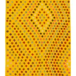 Anadolu Eskitme Sarı Pamuk Üzerine Yün El Dokuma Kilim-120x370