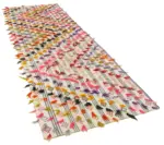 Anadolu Eskitme Bej Pamuk Üzerine Yün El Dokuma Kilim-101x328 - Görsel 2