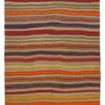 Anadolu Eskitme Multi Pamuk Üzerine Yün El Dokuma Kilim-163x252