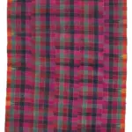 Anadolu Eskitme Multi Pamuk Üzerine Yün El Dokuma Kilim-167x358