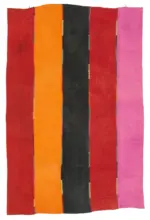 Anadolu Eskitme Multi Pamuk Üzerine Yün El Dokuma Kilim-204x300