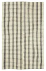 Anadolu Eskitme Bej Pamuk Üzerine Yün El Dokuma Kilim-205x323