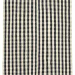 Anadolu Eskitme Siyah Pamuk Üzerine Yün El Dokuma Kilim-206x326