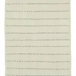 Anadolu Eskitme Beyaz Pamuk Üzerine Yün El Dokuma Kilim-126x266