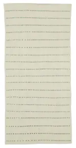 Anadolu Eskitme Beyaz Pamuk Üzerine Yün El Dokuma Kilim-126x266