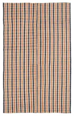 Anadolu Eskitme Turuncu Pamuk Üzerine Yün El Dokuma Kilim-210x338