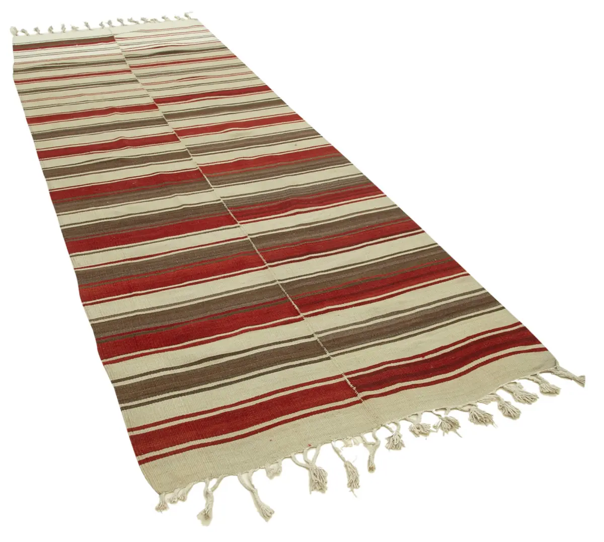 Anadolu Eskitme Bej Pamuk Üzerine Yün El Dokuma Kilim-111x330 - Görsel 2