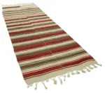Anadolu Eskitme Bej Pamuk Üzerine Yün El Dokuma Kilim-111x330 - Görsel 2