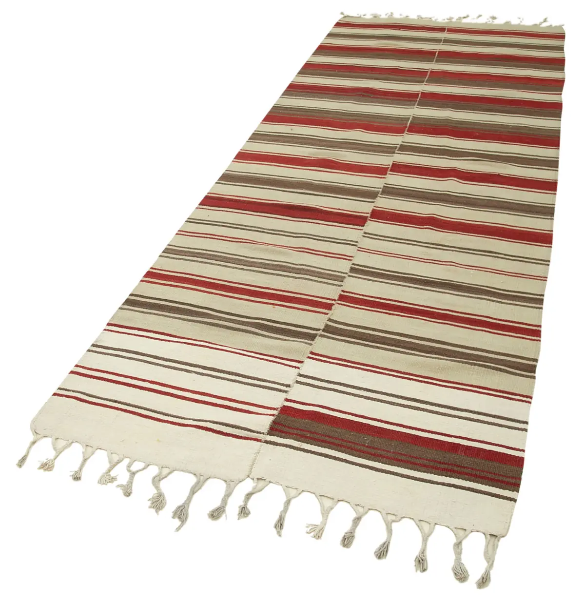 Anadolu Eskitme Bej Pamuk Üzerine Yün El Dokuma Kilim-111x330 - Görsel 3