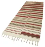Anadolu Eskitme Bej Pamuk Üzerine Yün El Dokuma Kilim-111x330 - Görsel 3
