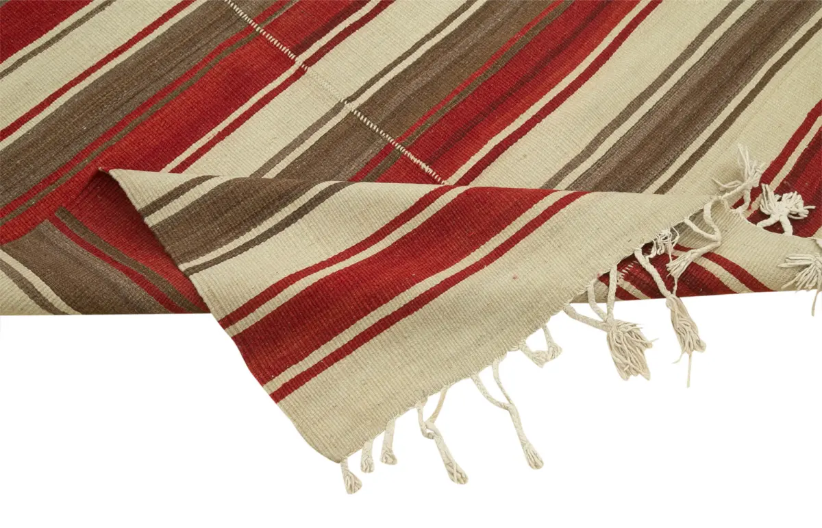 Anadolu Eskitme Bej Pamuk Üzerine Yün El Dokuma Kilim-111x330 - Görsel 6