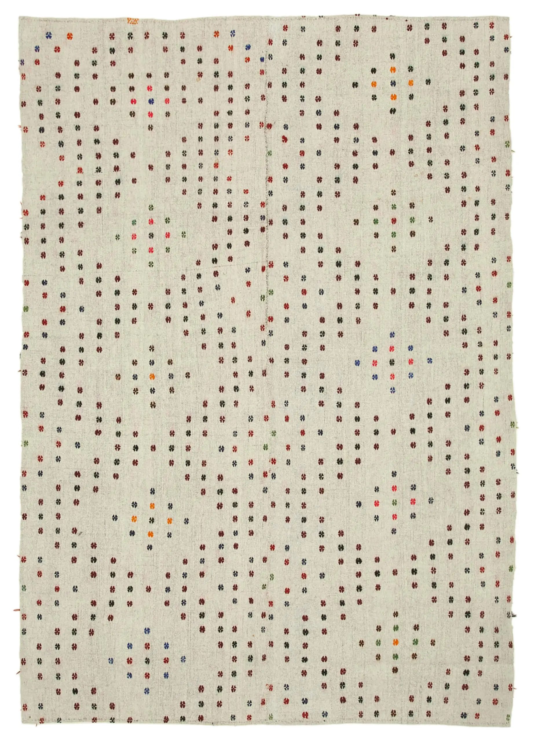 Anadolu Eskitme Multi Pamuk Üzerine Yün El Dokuma Kilim-229x326 - Görsel 1