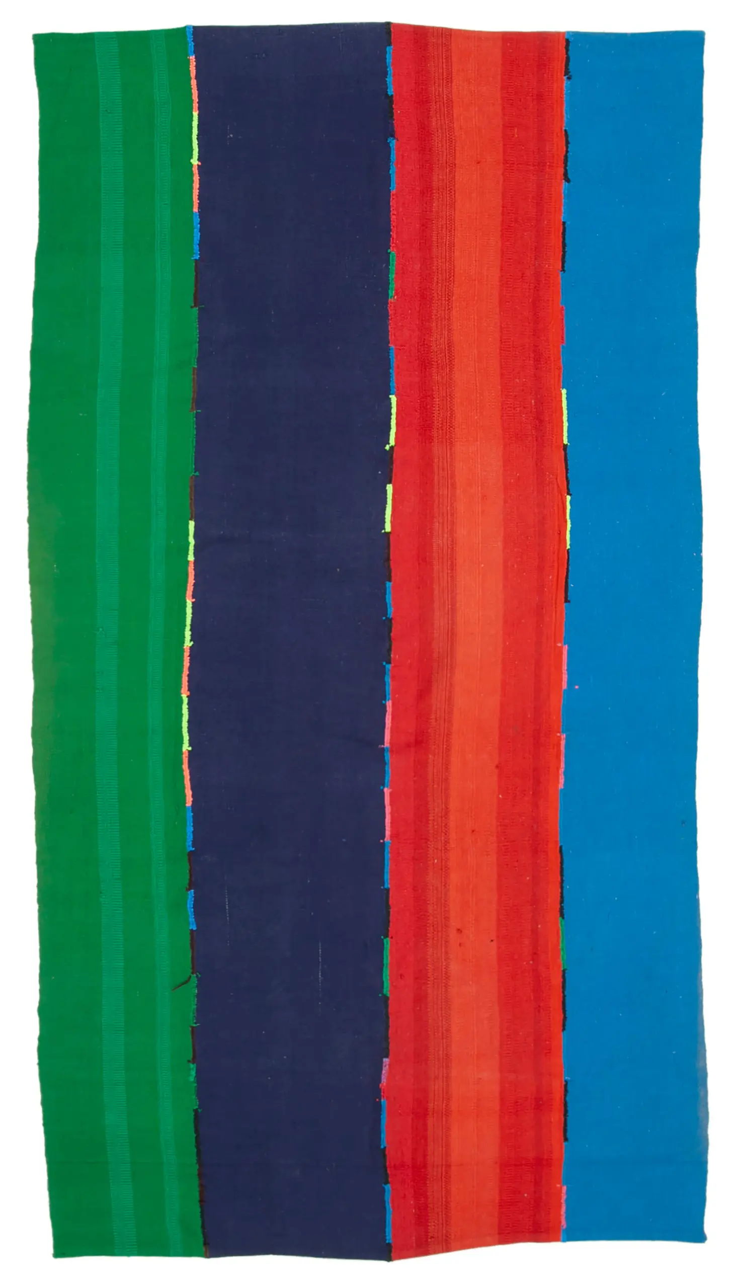 Anadolu Eskitme Multi Pamuk Üzerine Yün El Dokuma Kilim-170x316 - Görsel 1