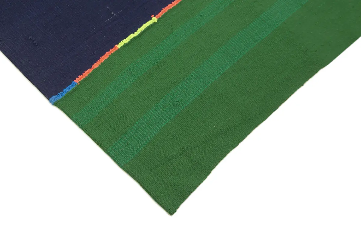 Anadolu Eskitme Multi Pamuk Üzerine Yün El Dokuma Kilim-170x316 - Görsel 4