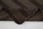 Kıl Çizgili Kahverengi Keçi Kılı İpliğinden El Dokuma Kilim-178x298 - Görsel 5