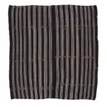 Kıl Çizgili Kahverengi Keçi Kılı İpliğinden El Dokuma Kilim-210x225