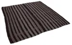 Kıl Çizgili Kahverengi Keçi Kılı İpliğinden El Dokuma Kilim-210x225 - Görsel 3