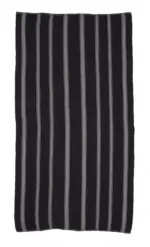 Kıl Çizgili Kahverengi Keçi Kılı İpliğinden El Dokuma Kilim-184x333