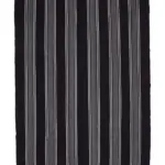 Kıl Çizgili Kahverengi Keçi Kılı İpliğinden El Dokuma Kilim-224x325