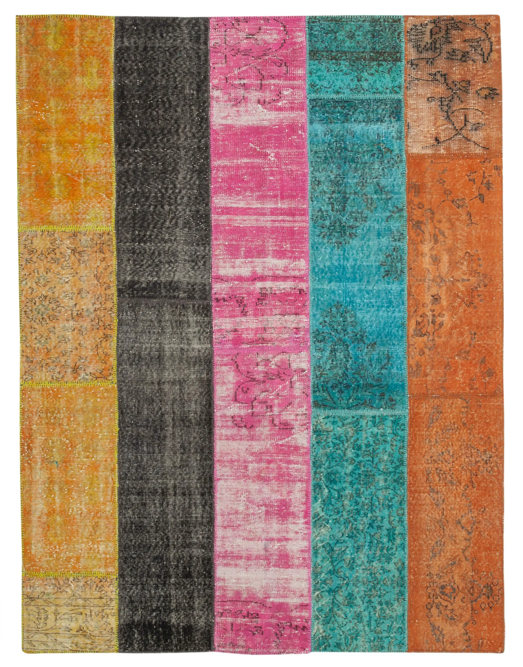 Rc_23977_0_Multicolor_Patchwork_Rugs Patchwork Multi Pamuk Üzerine Yün El Dokuma Kilim-206x267 - Görsel 1