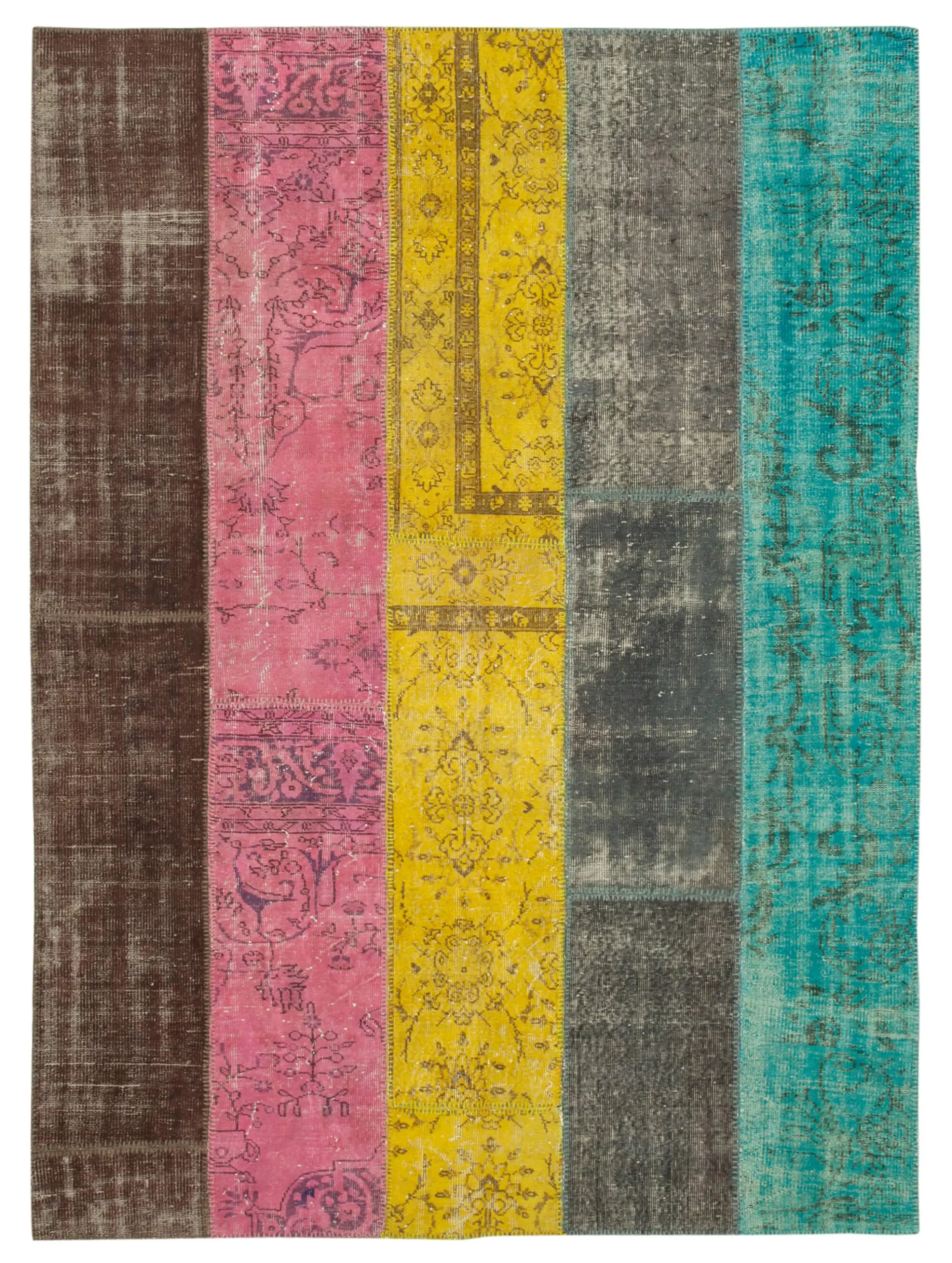 Rc_23978_0_Multicolor_Patchwork_Rugs Patchwork Multi Pamuk Üzerine Yün El Dokuma Kilim-202x278 - Görsel 1