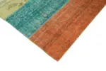 Patchwork Multi Pamuk Üzerine Yün El Dokuma Kilim-205x290 - Görsel 4