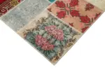 Patchwork Multi Pamuk Üzerine Yün El Dokuma Kilim-204x296 - Görsel 4