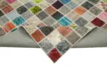 Patchwork Multi Pamuk Üzerine Yün El Dokuma Kilim-300x408 - Görsel 6