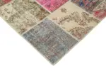 Patchwork Bej Pamuk Üzerine Yün El Dokuma Kilim-303x403 - Görsel 4