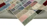 Patchwork Multi Pamuk Üzerine Yün El Dokuma Kilim-300x407 - Görsel 6