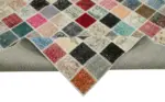 Patchwork Multi Pamuk Üzerine Yün El Dokuma Kilim-300x400 - Görsel 6