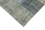 Patchwork Mavi Pamuk Üzerine Yün El Dokuma Kilim-250x350 - Görsel 4