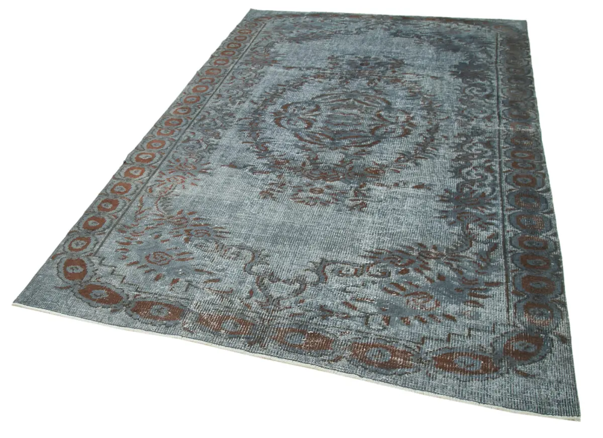 Oyma Gri Pamuk Üzerine Yün El Dokuma Kilim-175x265 - Görsel 3