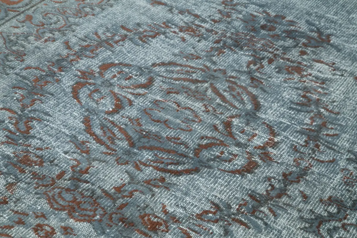 Oyma Gri Pamuk Üzerine Yün El Dokuma Kilim-175x265 - Görsel 5