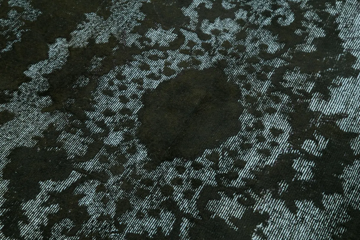 Oyma Siyah Pamuk Üzerine Yün El Dokuma Kilim-157x269 - Görsel 5