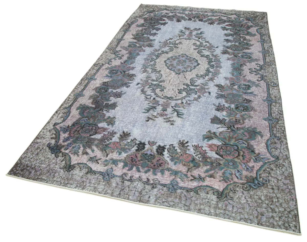 Oyma Gri Pamuk Üzerine Yün El Dokuma Kilim-165x305 - Görsel 3