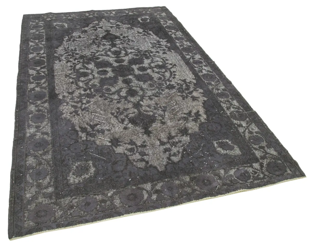 Oyma Gri Pamuk Üzerine Yün El Dokuma Kilim-172x268 - Görsel 2