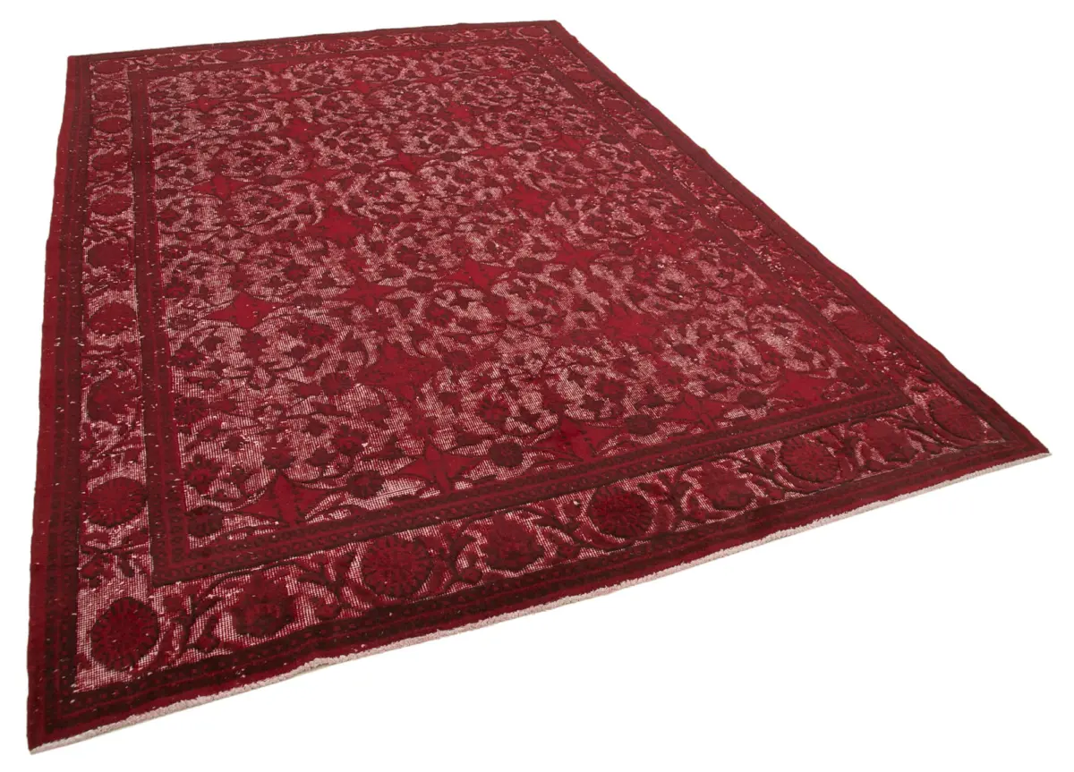 Oyma Kırmızı Pamuk Üzerine Yün El Dokuma Kilim-216x309 - Görsel 2