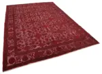 Oyma Kırmızı Pamuk Üzerine Yün El Dokuma Kilim-216x309 - Görsel 2