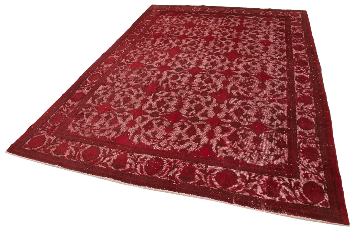 Oyma Kırmızı Pamuk Üzerine Yün El Dokuma Kilim-216x309 - Görsel 3